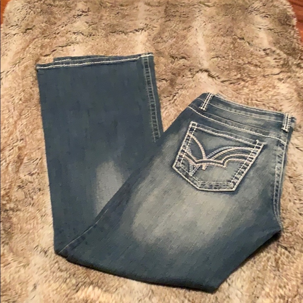 Zenim brand jeans.